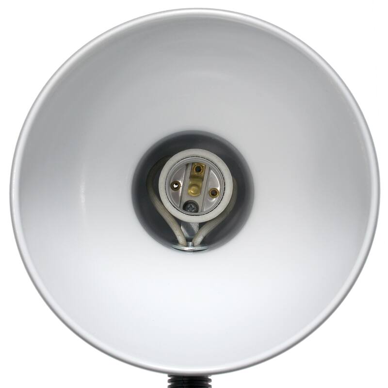 14.25" Metal Desk Task Lamp and Bowl Shade with Gooseneck