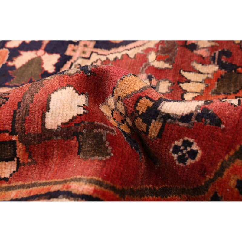 ECARPETGALLERY Hand-knotted Kayseri Vintage Dark Red Wool Rug - 6'3 x 9'9