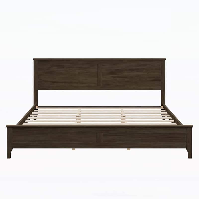 Exquisite Wood Platform Bed for Dreamy Slumbers