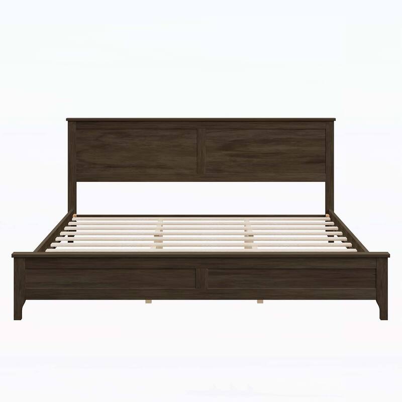 Sturdy Wood Platform Bed with Advanced Support System for Optimal Sleep Experience