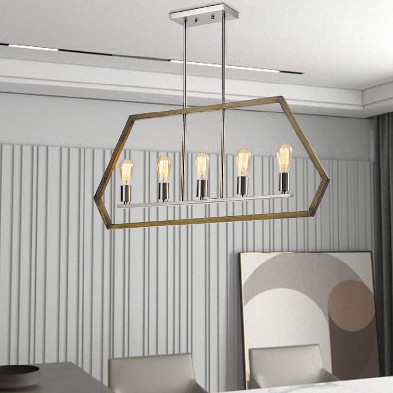 Maxax 5 - Light Kitchen Island Linear Pendant