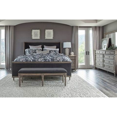 The Gray Barn Peony Road French Grey Panel Bedroom Set