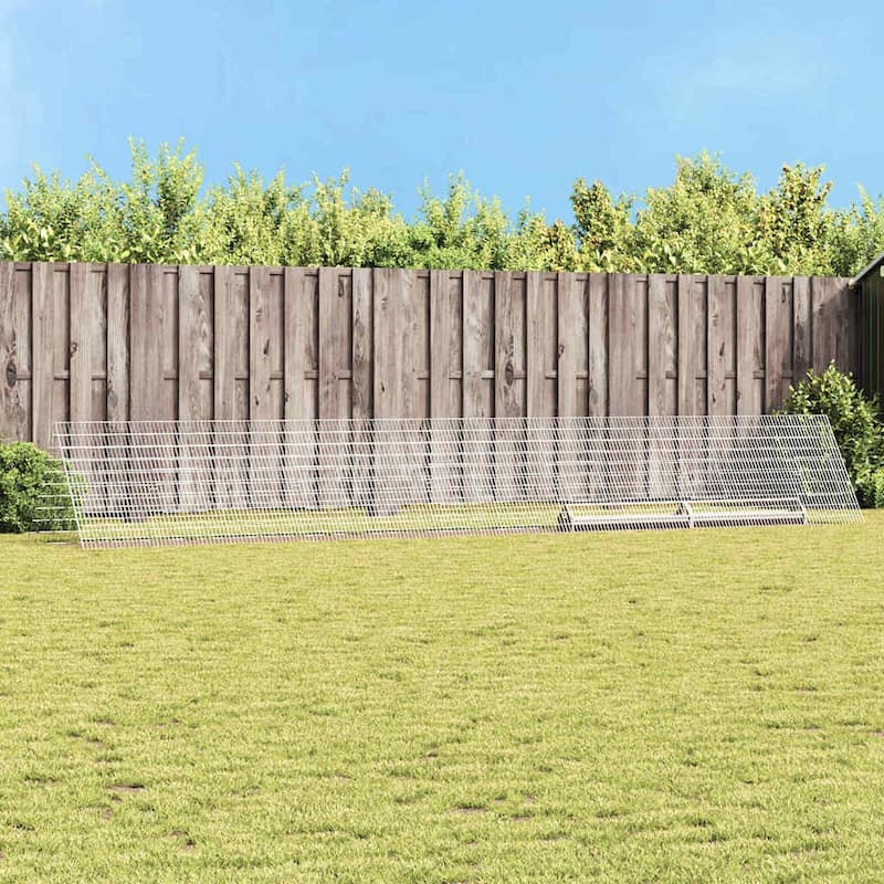 vidaXL Chicken Cage Silver in Galvanised Steel - Silver-256.30