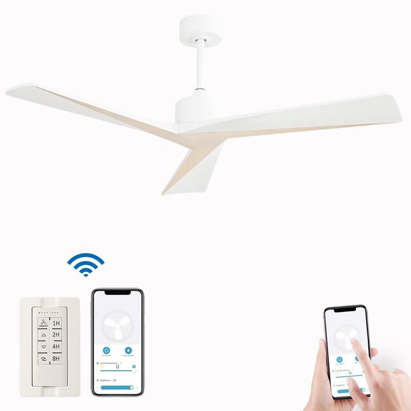 Sofucor 76/84Inch Large Industrial Ceiling Fan,Indoor/Outdoor Smart with Lights and Remote,Work with Alexa/Google