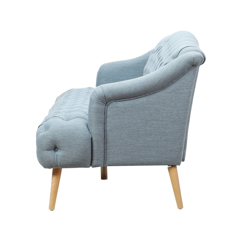 Adelia Modern 3-seat Tufted Fabric Sofa by Christopher Knight Home