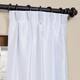 Exclusive Fabrics Solid Faux Dupioni Pleated Blackout Curtain Panel