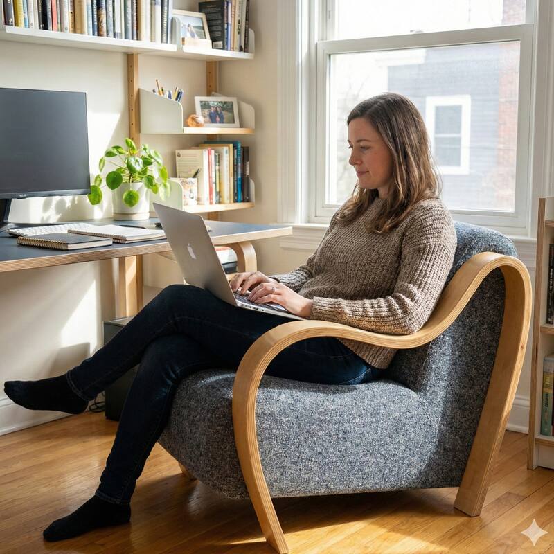 Aria Home Curva Luxe Accent Chair Stylish and comfortable Modern Seating