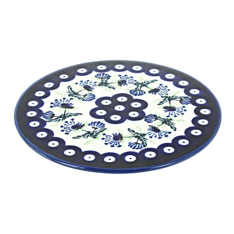 Blue Rose Polish Pottery 1012 Zaklady Trivet - Sweet Annie