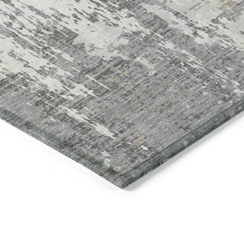 HomeRoots Abstract Transitional Rectangle Outdoor Rug