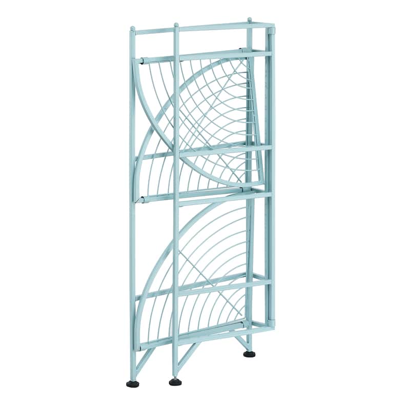 Convenience Concepts Xtra Storage 3 Tier Folding Metal Corner Shelf