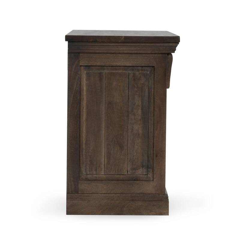 Classic Home Adelaide Three-Drawer Nightstand in Cocoa Brown