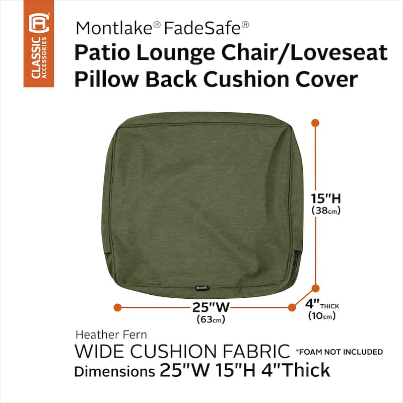 Classic Accessories Montlake Water-resistant Cushion Slip Cover