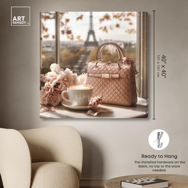 Glam by the Window Paris Canvas by Art Remedy, Gallery Wrapped