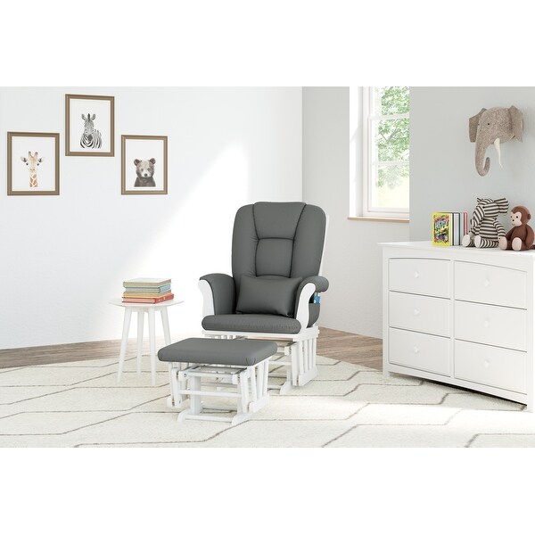 tuscany custom upholstery glider and ottoman