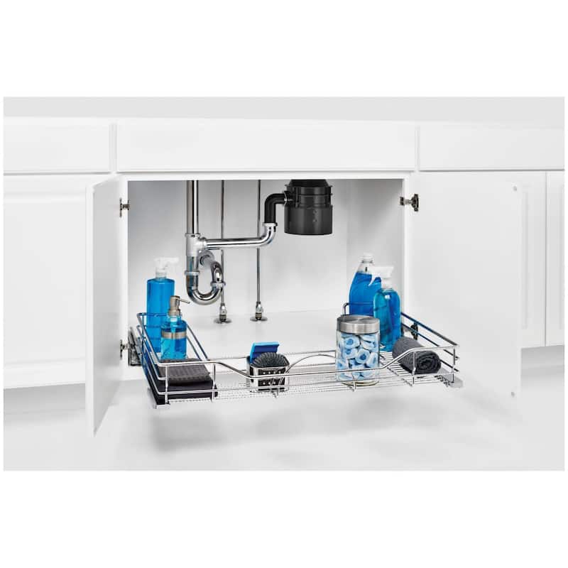 Rev-A-Shelf 5786 Series 32-1/2 Inch Pull Out U-Shaped Under Sink
