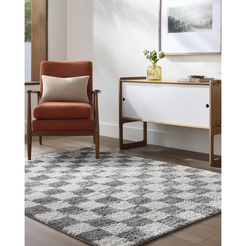 Livabliss Primo Modern & Contemporary Area Rug - Charcoal - 5'3" x 7'