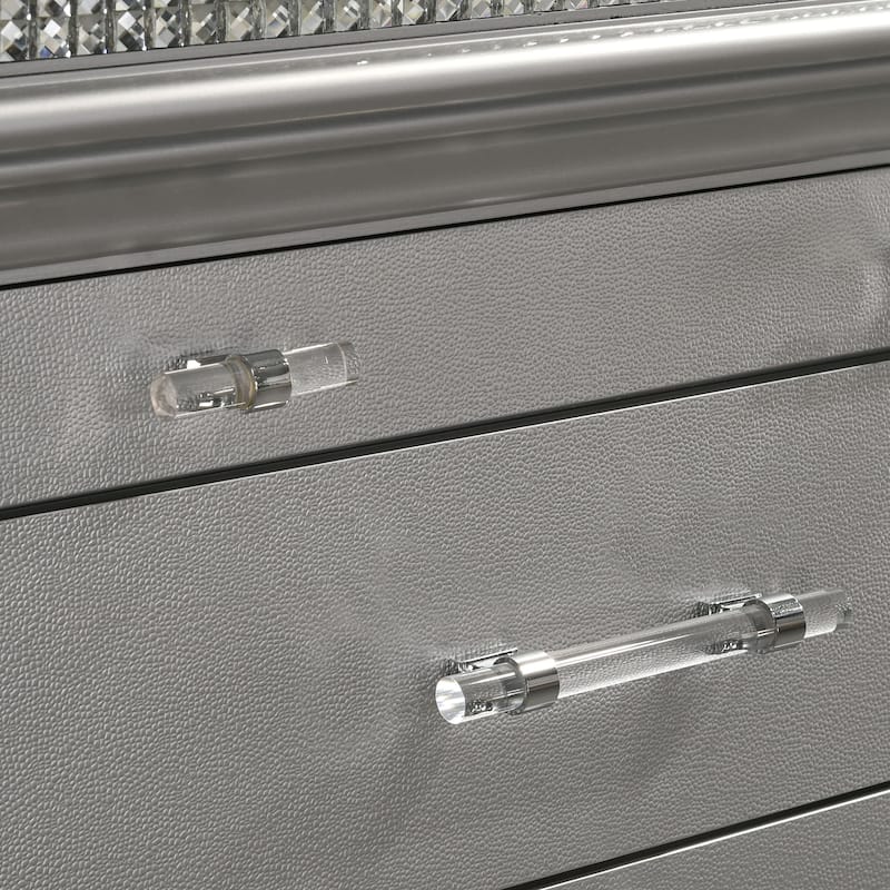 Xian Contemporary 56-inch Wide 8-Drawer Solid Wood Dresser by Furniture of America
