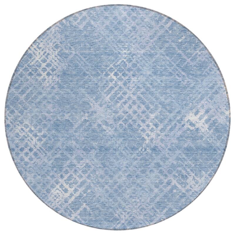 Machine Washable Indoor/ Outdoor Chantille Vintage Trellis Rug