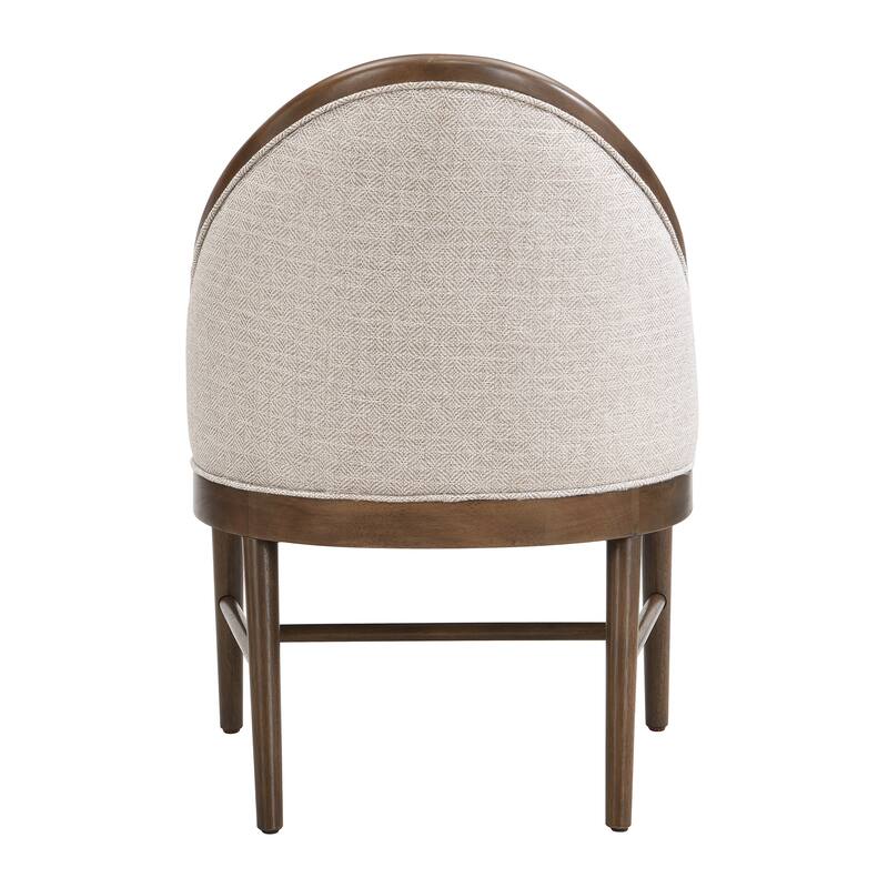 Christopher Knight Home - Farmhouse Dining Set with Modern Walnut-Finished Wooden Oval Dining Table and Upholstered Chairs