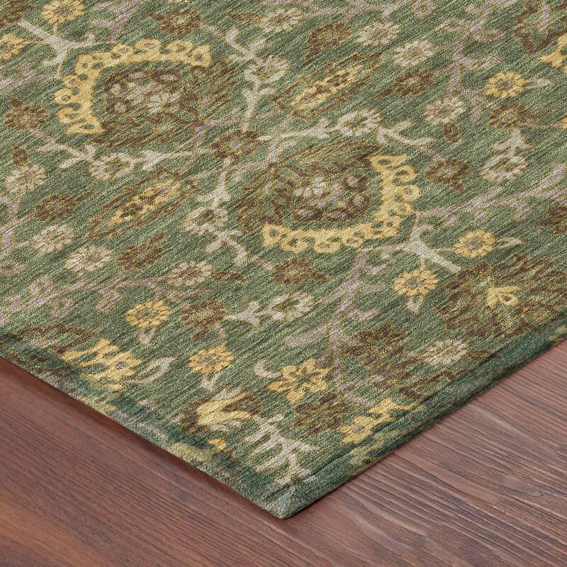 Machine Washable Indoor/ Outdoor Traditional Hartman Chantille Rug