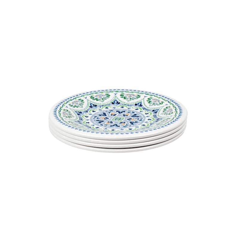 Abode Homewares Blue Fontana Melamine 12-Piece Dinnerware Set - Blue