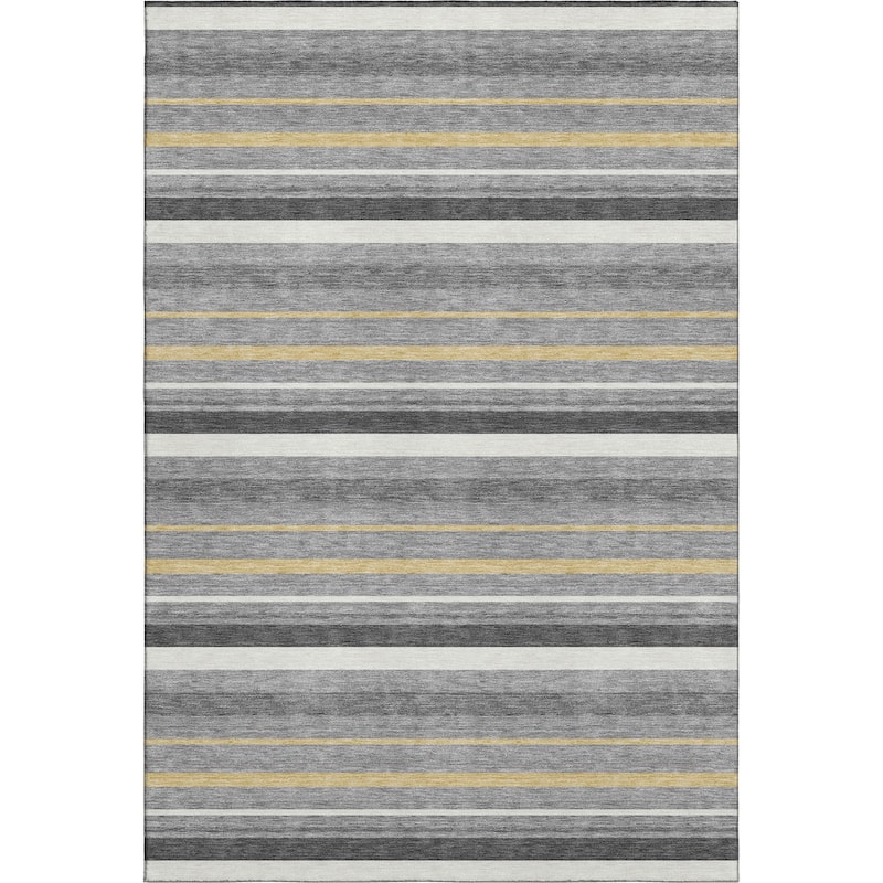 Premium Washable Super Soft Sophisticated Stripe Mayfield Rug