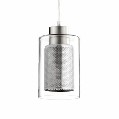 Quorum International 5" Wide Mini Pendant with Frosted Glass Shade