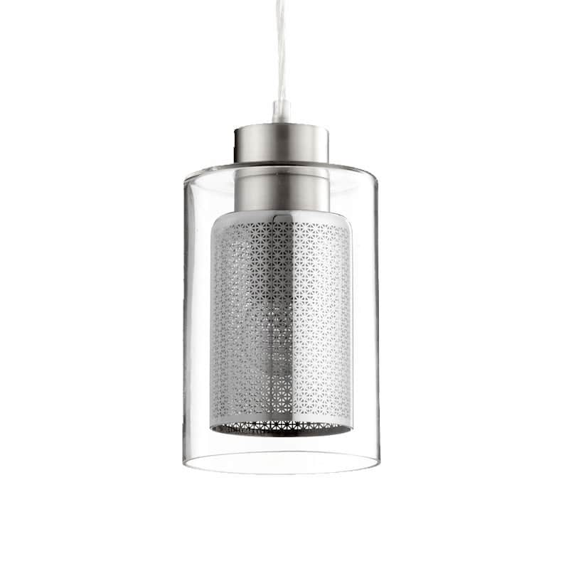 Quorum International 5" Wide Mini Pendant with Frosted Glass Shade
