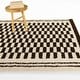 preview thumbnail 1 of 3, Auden Rustic Checkerboard Area Rug 5'3" x 7' - Brown