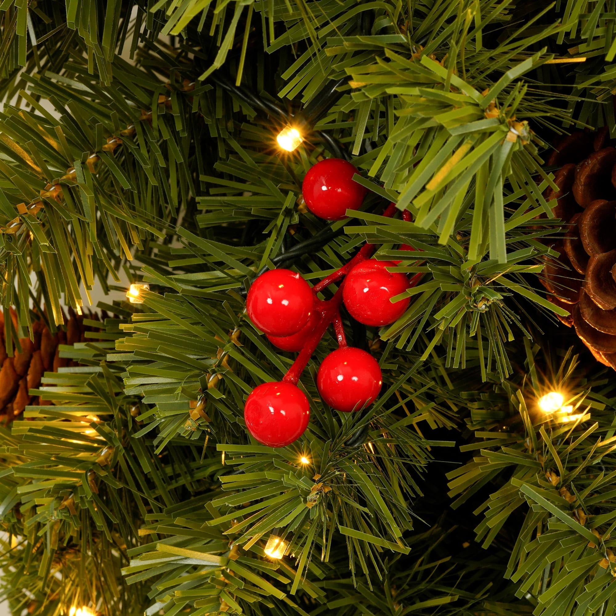 6ft Upside Down Hanging Quarter Tree,Christmas Tree Hanging from The Ceiling  with 300 LED Warm White Lights,600 Lush Branch Tips - Overstock - 39211917, image size:2000x2000