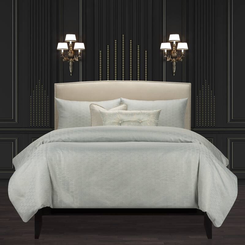 F Scott Fitzgerald Star Attraction Mist Luxury Duvet Cover and Insert Set - Full