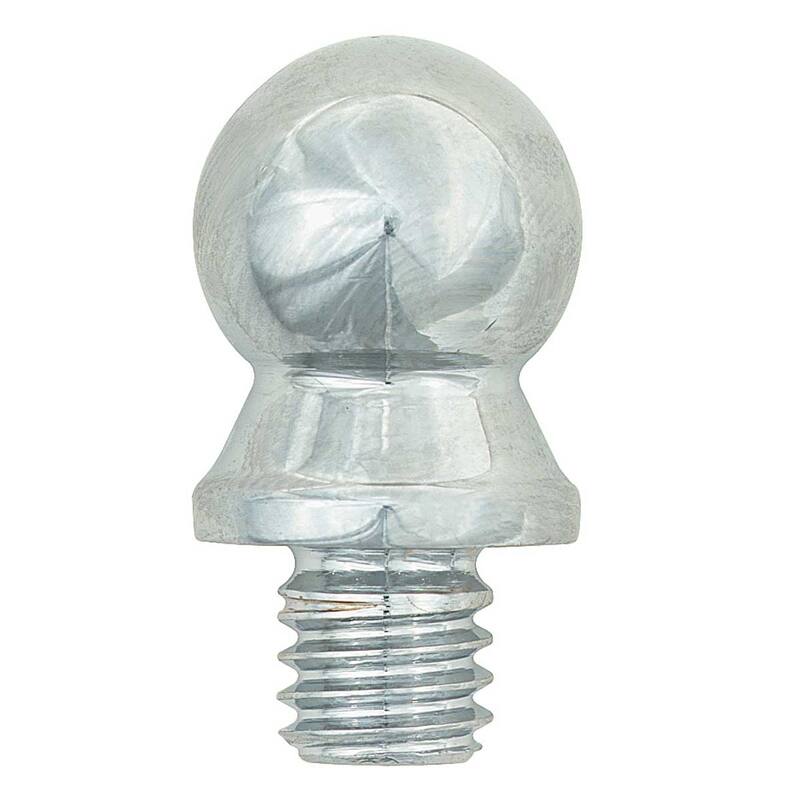 Bright Chrome Plated Large Cabinet Door Hinge Finial Pair 5/8 in Finial with Ball Tip Renovators Supply