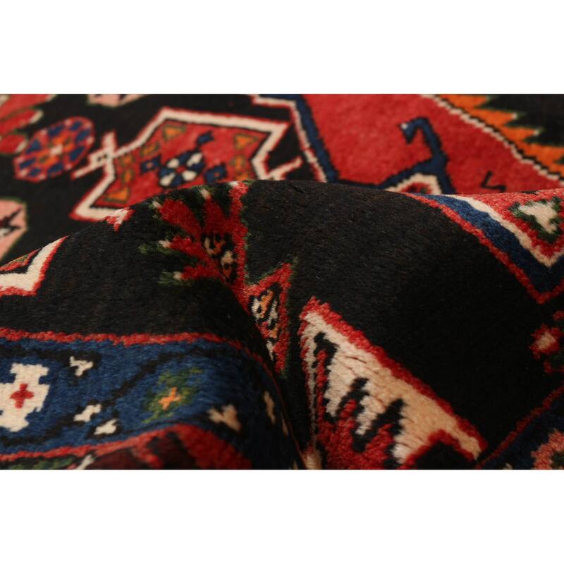 ECARPETGALLERY Hand-knotted Andelz Black Wool Rug - 4'6 x 6'5