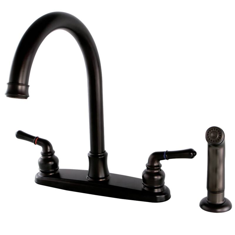 Kingston Brass Naples 1.8 GPM Standard Kitchen Faucet - Includes Side