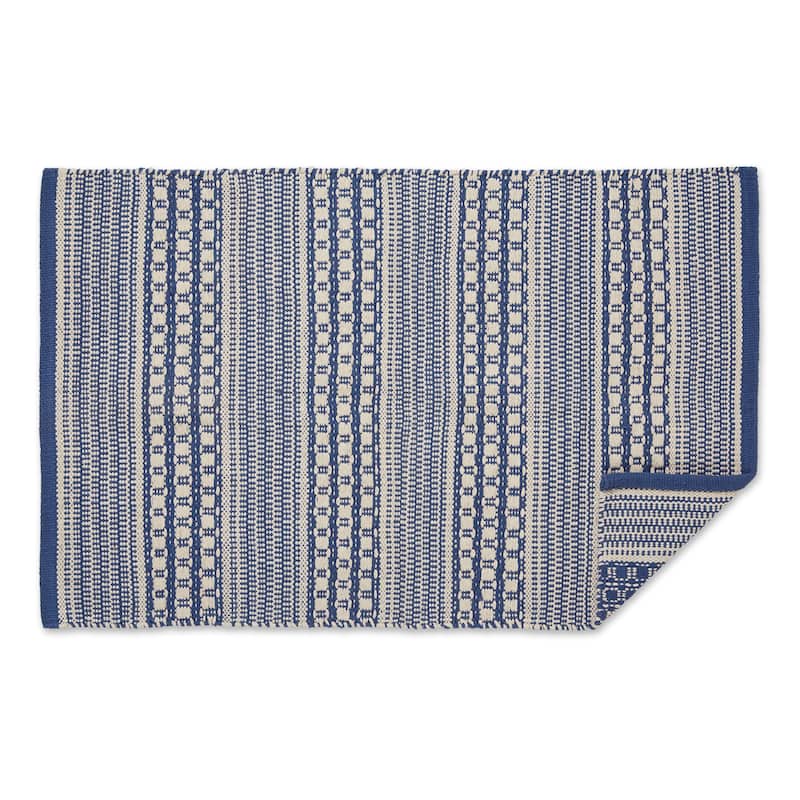 DII Stone Dobby Stripe Hand-Loomed Rug 2ft 6inx6 Ft - 36.0 In. L X 24.0 In. W X 0.2 In. H