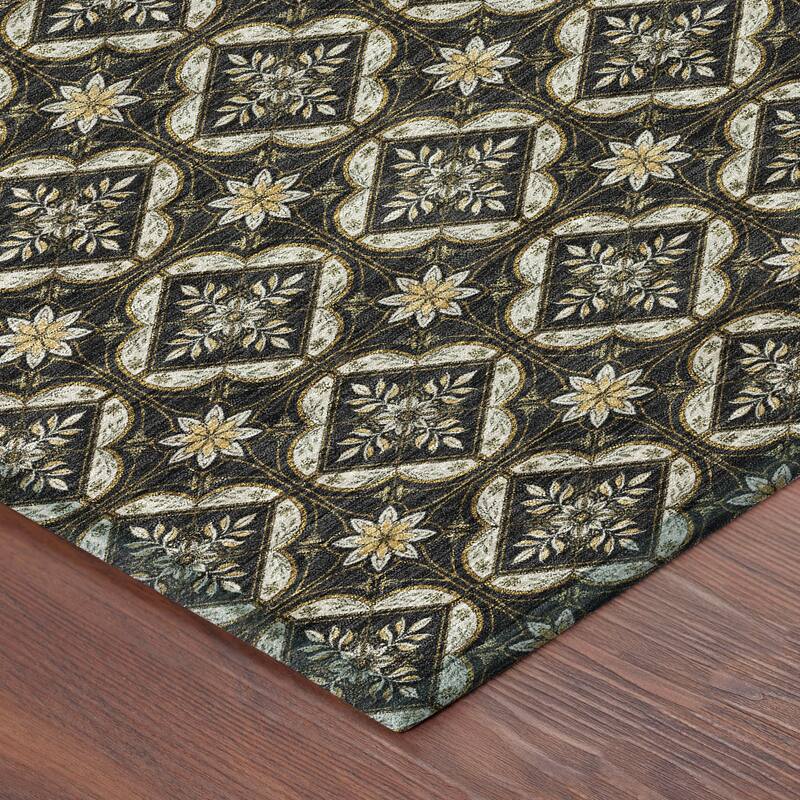 Machine Washable Indoor/ Outdoor Contemporary Granby Chantille Rug