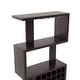 preview thumbnail 11 of 10, Furniture of America 4-tier Bar Cabinet with 24-bottle Wine Rack