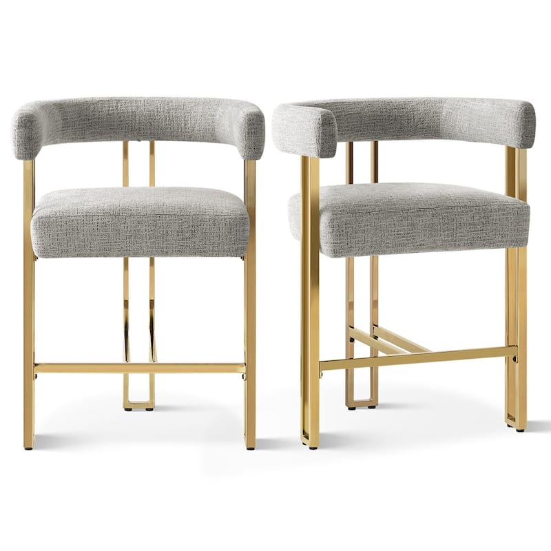 Leather 25" Counter Stool (Set of 2)