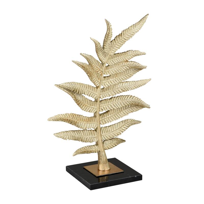 Elk Home Fern Gold Composite 10.25 Inch Wide Sculpture