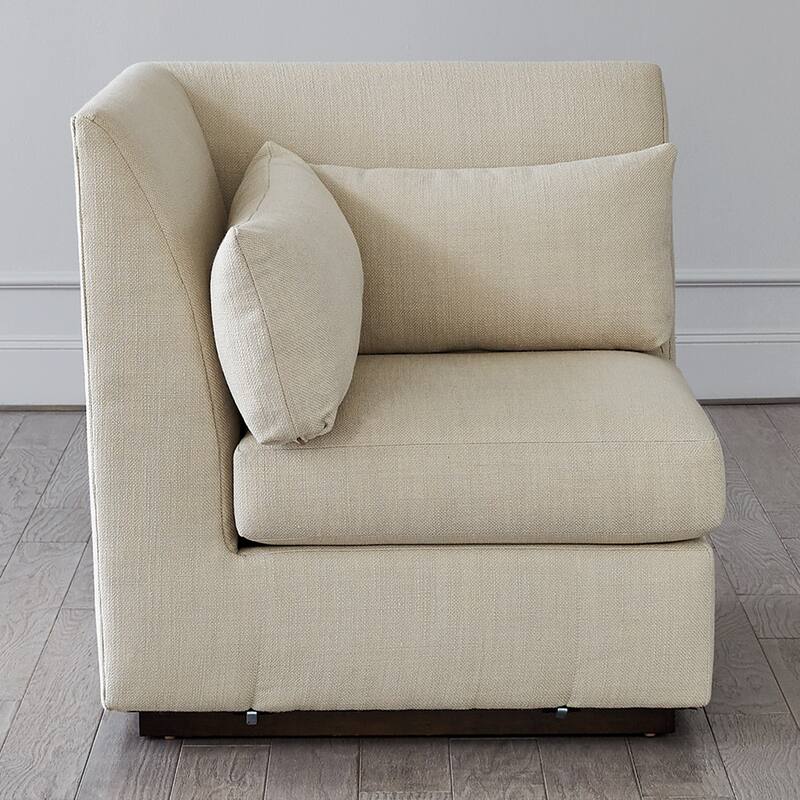 Alder Sectional Chair-Moonstone-Corner
