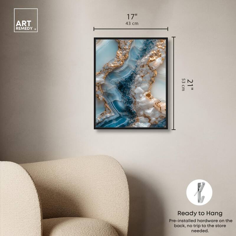 Lapis River Canvas by Art Remedy