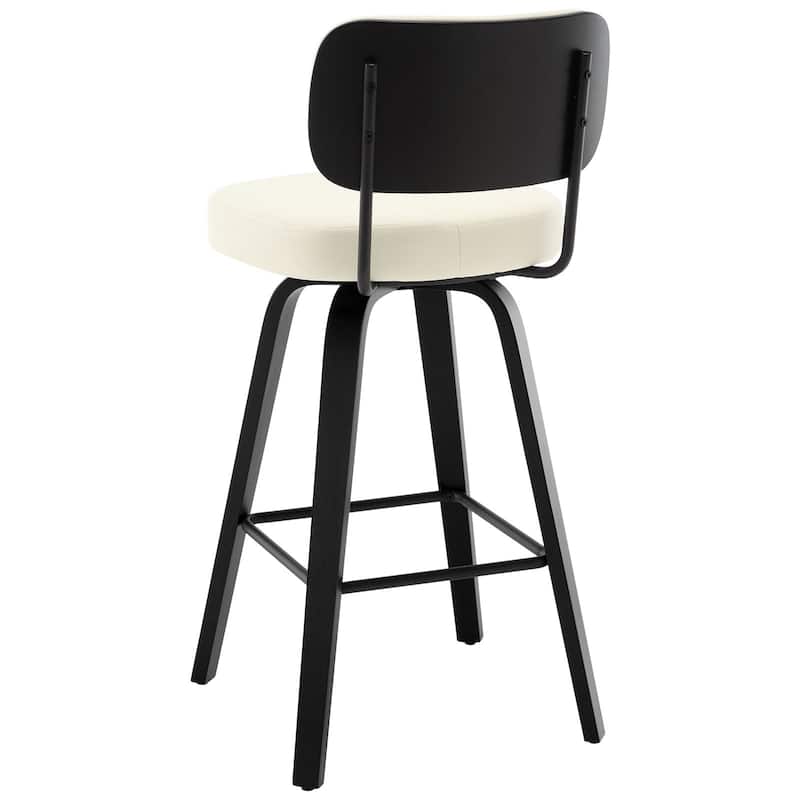 26"/29" Swivel Counter/Bar Stools with Black Bentwood Legs