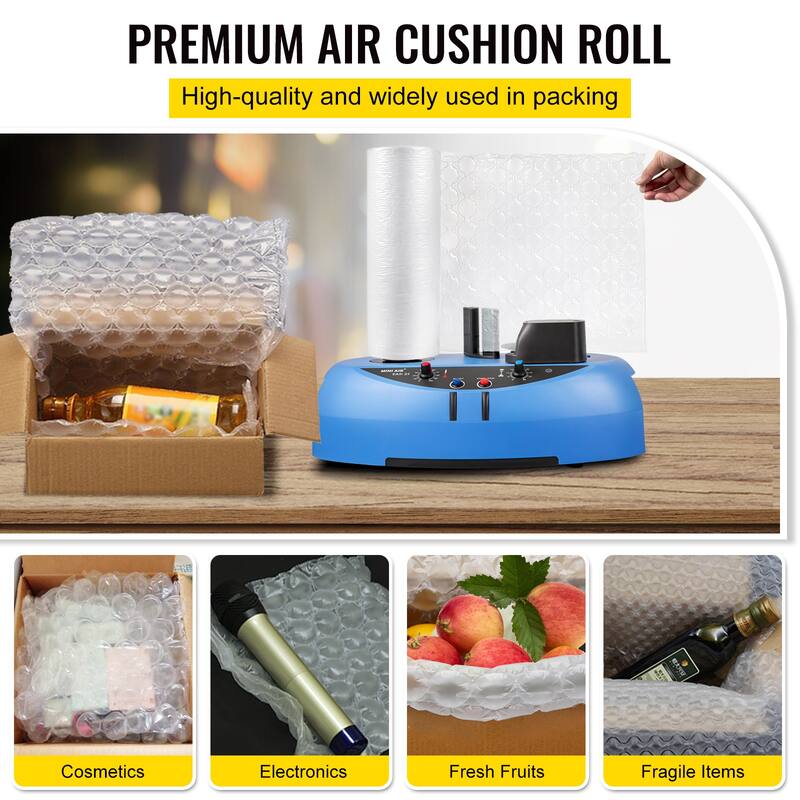 UIMOSO Air Cushion Film, 984Ft Length Air Pillow Bubble Bags Film, 16 Inch Width Film, Roll Bubble Bags Film for Wrap Machine
