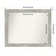 preview thumbnail 103 of 119, Dove Greywash Framed Non-Beveled Custom Wall Mirror, Bathroom Vanity Mirror Outer Size: 46 x 37