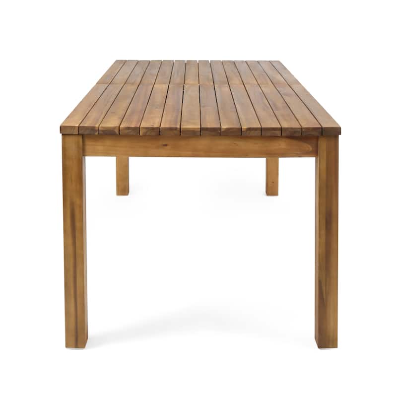 Wilson Outdoor Rectangle Expandable Acacia Wood Dining Table by Christopher Knight Home - 36.50"D x 87.50" W x 30.00" H