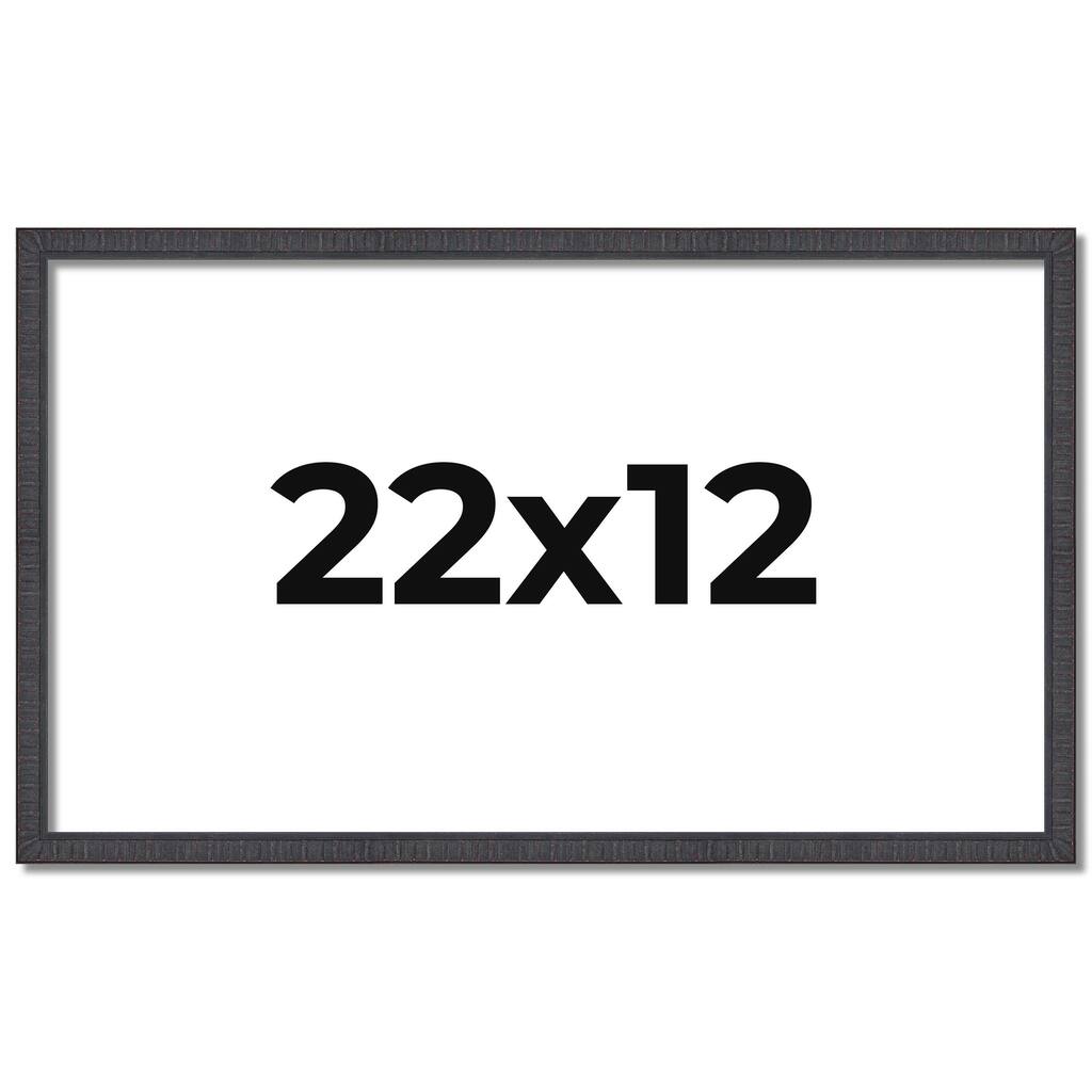 22x12 Frame Brown Solid Wood Picture Frame - Complete Modern Photo