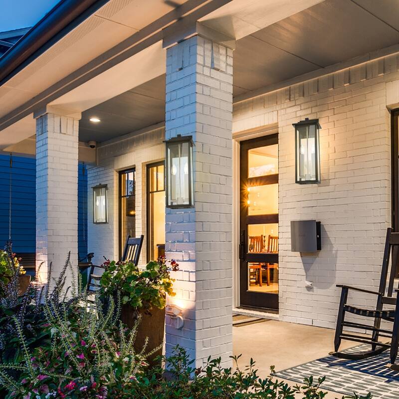 Outdoor Light Fixutre Farmhouse Wall Lantern Sconce with Clear Glass