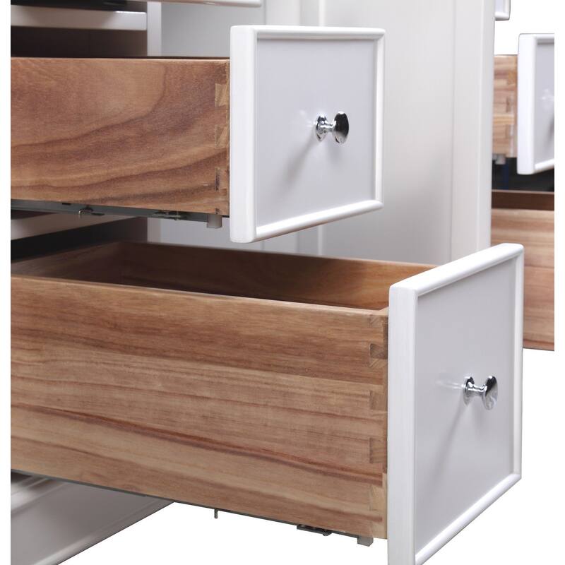 KitchenBathCollection Bella 42" Bathroom Vanity with Carrara Marble Top