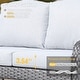 preview thumbnail 8 of 38, HOOOWOOO 5-piece Grey Wicker Chat Set Patio Conversation Set with Swivel Chairs