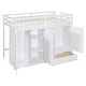 preview thumbnail 5 of 10, Twin Size Loft Bed with Drawer, 2 Wardrobes and Mirror, Versatility Solid Wood Bed Frame with Guardrails for Kids, Teens, Adults
